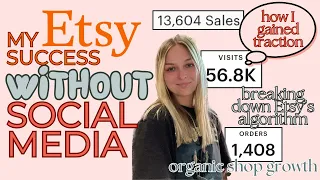 How I Grew My Etsy Shop to 13 000 Sales WITHOUT SOCIAL MEDIA How I started selling my advice