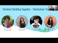 Stardust Building Supplies Project GreenLight Solutions Virtual Solutioneer Showcase Spring 2020