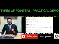 Types of Pointers - With Practical Example