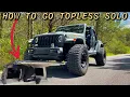How To Take Jeep Wrangler Hard Top Off By Yourself One Person Easy