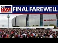 Download Lagu Thousands exit State Farm Stadium after Charlie Kirk memorial | LiveNOW from FOX