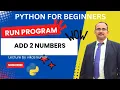 Python Program to Add Two Numbers Sum addition of 2 num Tutorial in Hindi
