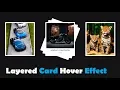 CSS html Layered Card Hover Effects Html CSS Responsive Design