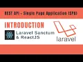 Rest API Laravel Sanctum Single Page Applications part1