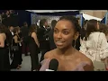 First On-Screen Kiss Logan Browning