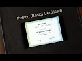 Python Basic Certificate