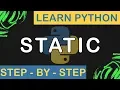Static Attributes in Python - Python Step By Step