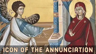 the icon of the annunciation of the theotokos
