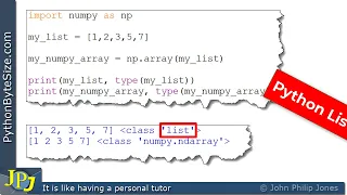 Python The Class of a NumPy array