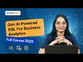 Gen AI Powered SQL For Busines Analytics 2026 Learn SQL With Gen AI SQL Tutorial Simplilearn