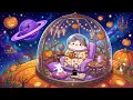 Cozy Halloween with Mochi 🎃 Sleepy Lofi Beats 🌙 Drift Off Among the Stars