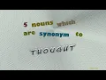 thought - 6 nouns synonym of thought sentence examples