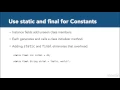 Optimizing Java code for Android Java Design Patterns and APIs for Android 2016