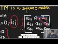 Lower Triangular Matrix Row Major Order