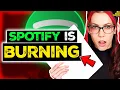 Lagu Spotify Is Burning Down