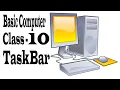 Basic Computer Class Taskbar settings - Hindi computer tutorials