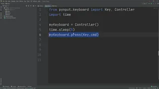 How to simulate key presses in python