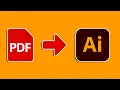 How to Edit PDF in Illustrator