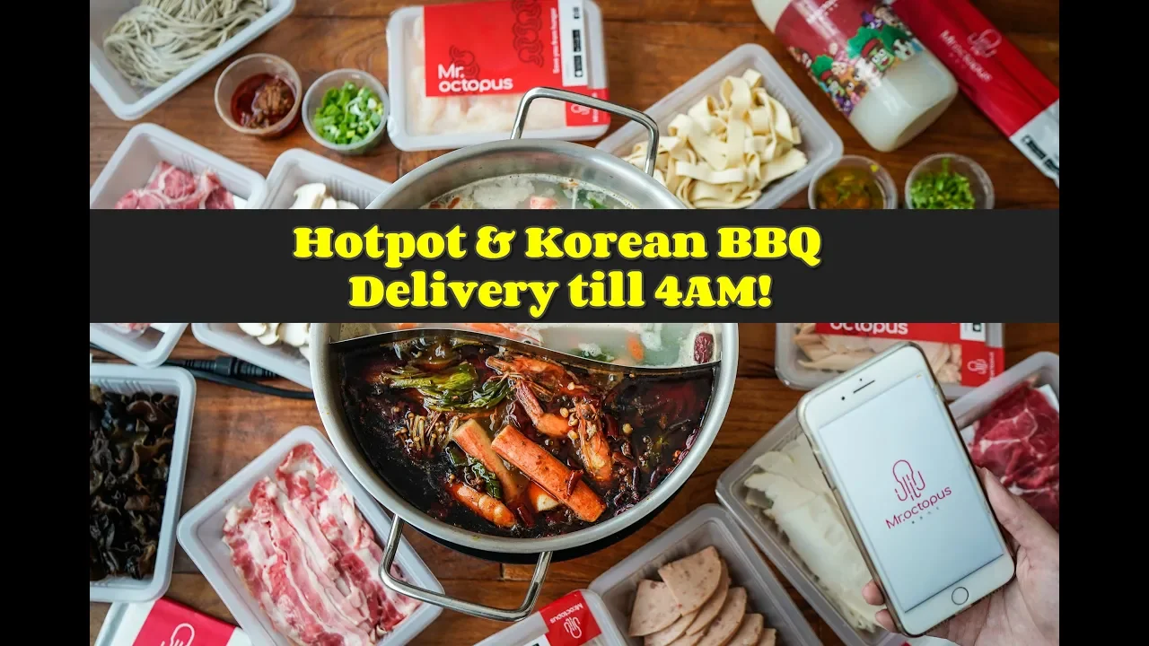 Mr. Octopus  Hotpot and Korean BBQ Island-wide Delivery till 4AM!