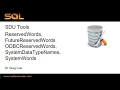 SDU Tools 75 SQL Server Reserved Words