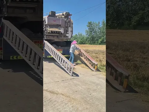 Loading the Massive Harvester for Transport! #machinery