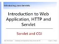 Web Application and Introduction to Java Servlet