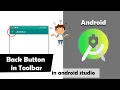 Back Button in Titlebar in Android Studio Change Title and Add icon in ActionBar in Android