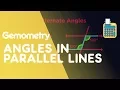 Angles In Parallel Lines Geometry Measures Maths FuseSchool