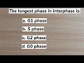 Multiple choice questions on Cell cycle