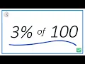 How to Calculate 3 of 100 Three Percent of One Hundred