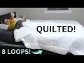 Perfect quilted comforter or duvet insert - with 8 tie loops