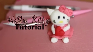 Hello Kitty Figur aus Fondant. 