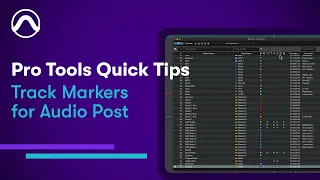 Pro Tools Quick Tips Track Markers for Post in Focus