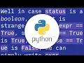Flake8 error E712 comparison to True should be if cond is True or if cond
