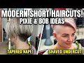 Pixie Undercut Short Bob with Nape Shave Modern Salon Transformations