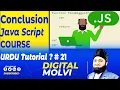 Conclusion of Java Script Course