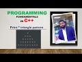 C Print Triangle Pattern using nested Loop Pattern Programming Fundamentals