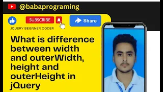 What is difference between width and outerWidth height and outerHeight in jQuery