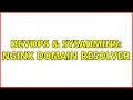 DevOps SysAdmins NginX domain resolver 2 Solutions