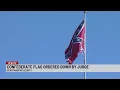 Confederate flag over I-85 in Spartanburg Co down after court ruling