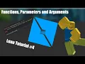 Roblox Scripting Tutorial - Functions Parameters and Arguments