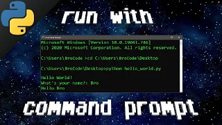 Python run with command prompt