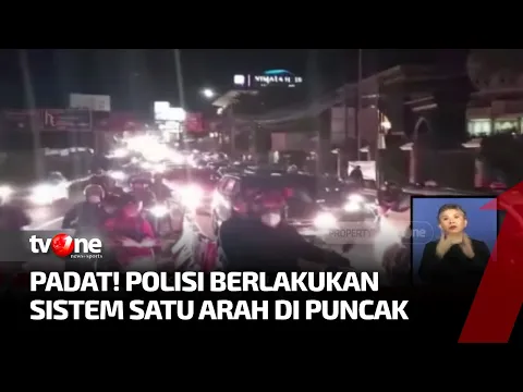 Polisi Berlakukan Sistem Satu Arah di Puncak