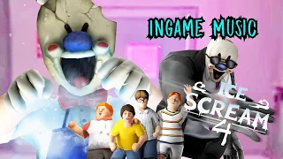 all ice scream 4 in game music ambient 1 u00262 chase music and ending music 