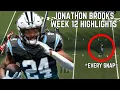 Jonathon Brooks EVERY SNAP from NFL Debut Panthers vs Chiefs