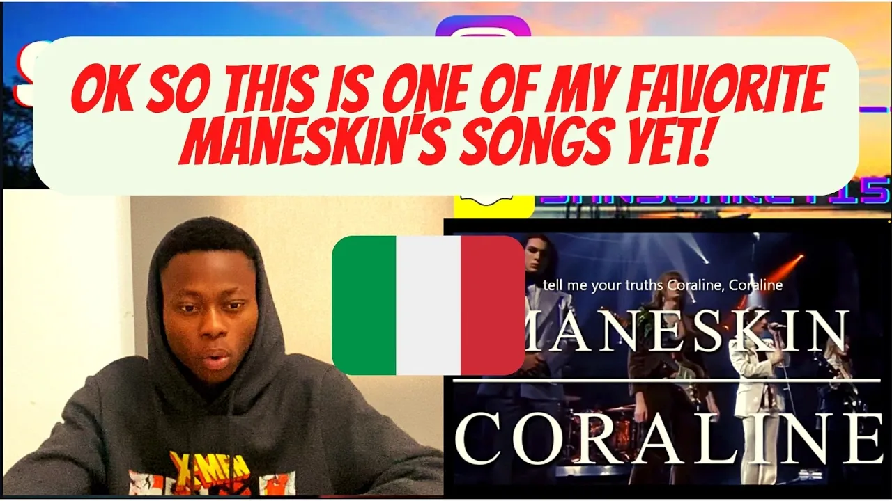 FIRST REACTION TO Måneskin @ Sanremo Music Festival 2022, Italy Feb,1 'Coraline' lyrics English Sub
