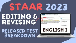 STAAR 2023 English I Released Test Your Guide to Revising Editing Questions