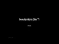 Noviembre Sin Ti letra