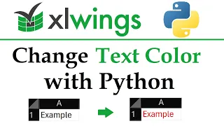 Python xlwings Control Excel Text Color in Seconds