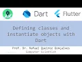 Dart Defining classes and instantiate objects in your Flutter application